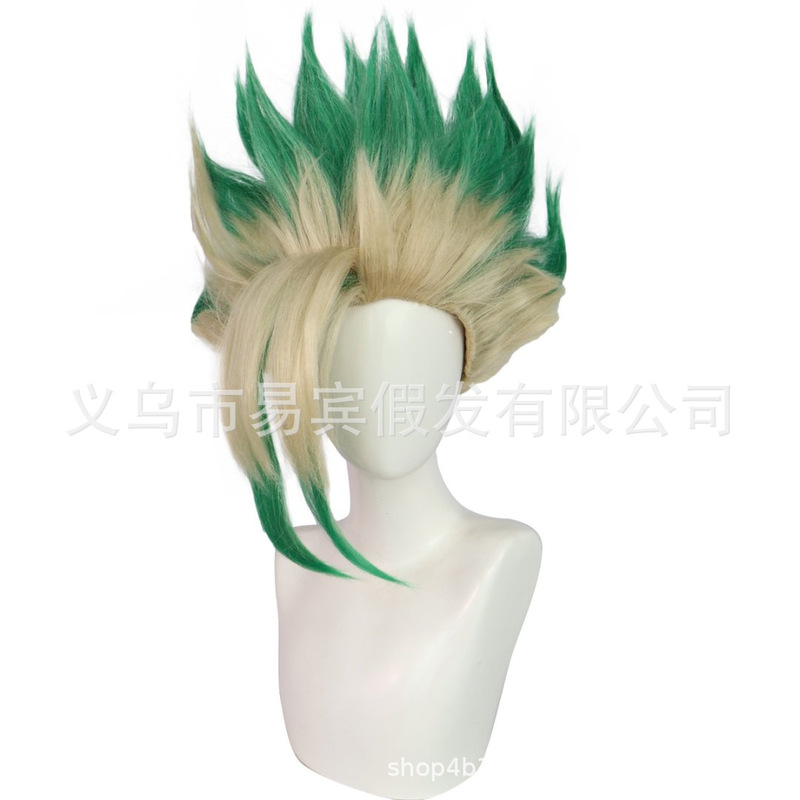 The Character from "Dr.Stone" Ishigami Chisato Cos Wig Gradient Short Hair