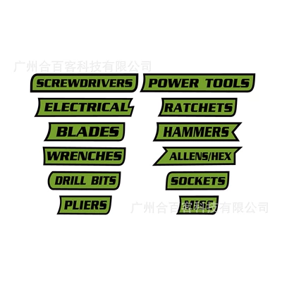 Repair kit of Magnetic Toolbox Labels