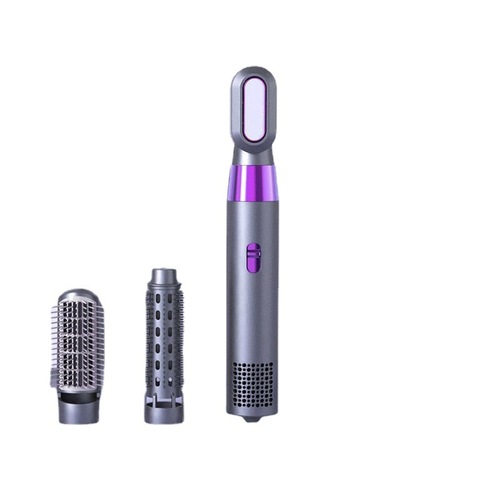 Blue Light Negative Ion 3-in-1 Hair Dryer, No-Leaf Hollow Heat Comb, Straight Curl Styling Hair Dryer