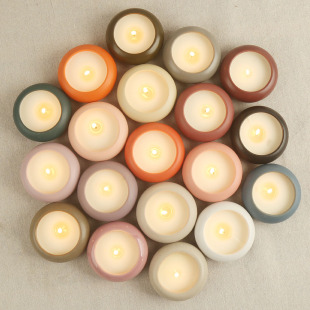 70ml Cross-border Creative Small Cute Decorative Ornaments Ceramic Candle Jar Ceramic Candle Cup Candle Bowl