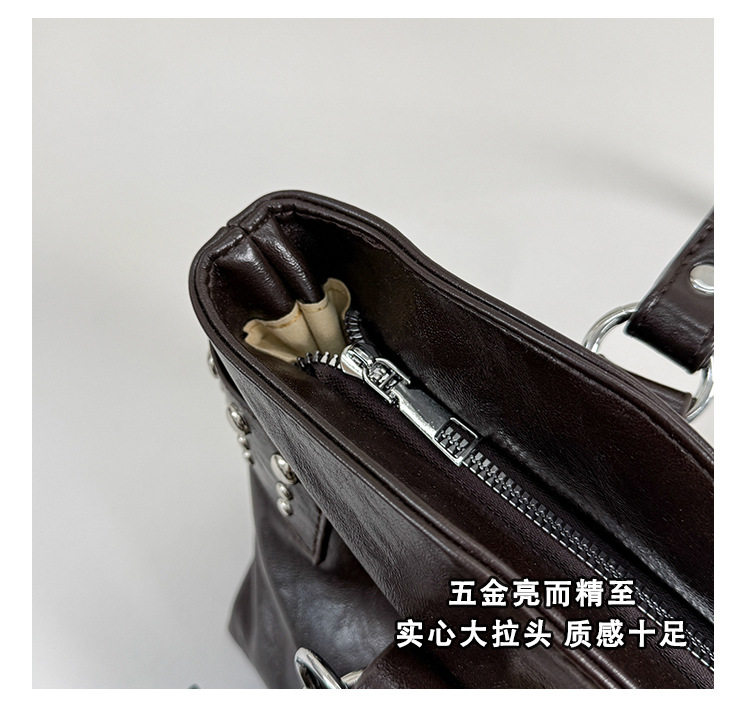 Túi tote nữ công suất lớn thiết kế tối giản phong cách Hàn Quốc, túi đeo vai đi làm — Deer Brown Không có mặt dây chuyền, Màu cà phê Không có mặt dây chuyền, Màu nâu không có mặt dây chuyền, kaki không có mặt dây chuyền chi tiết 5