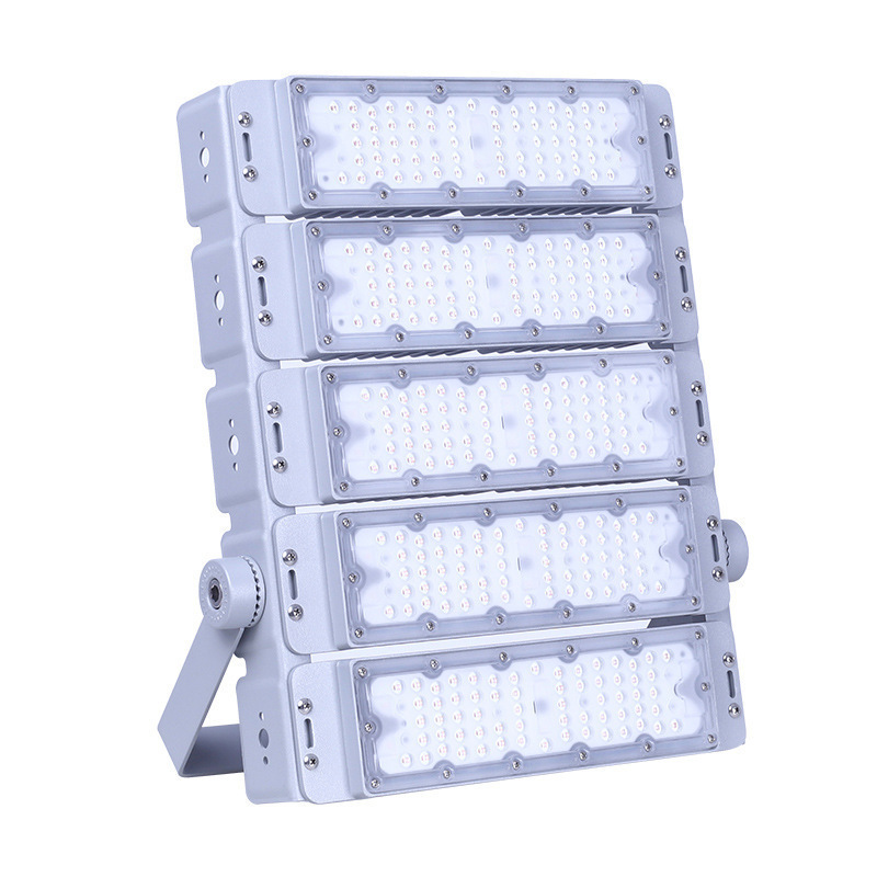 módulo led luz de túnel superbrillante ingeniería al aire libre luz de inundación de poste alto tipo parche de fundición a presión luz de inundación de alta potencia