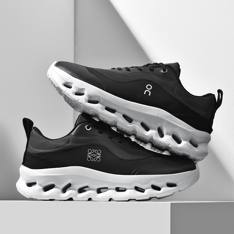 A92男鞋跑步鞋低帮厚底缓震防滑户外运动鞋轻便透气网跑慢跑鞋子