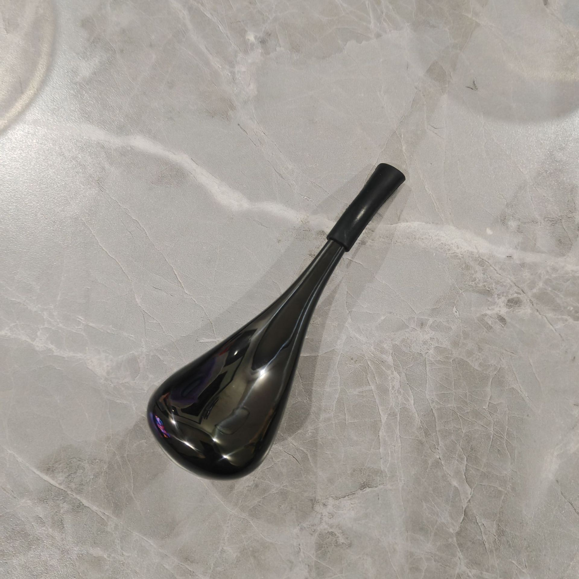 얼음주걱(짙은 보라색 파이프 싱글 스타일) 검정색 손잡이