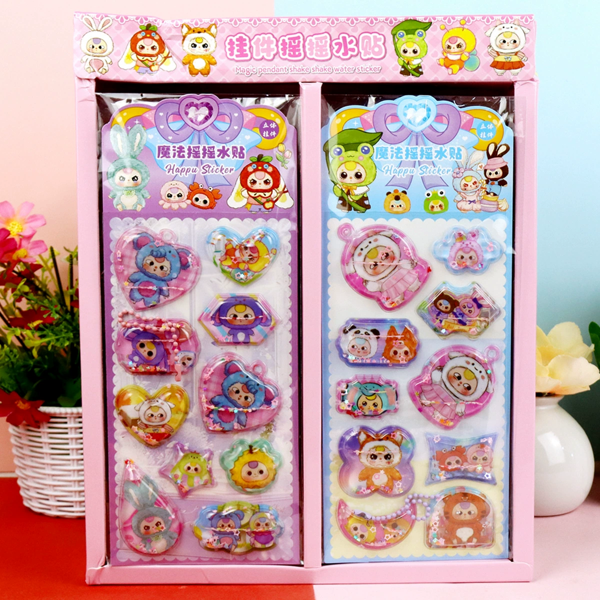 Детский мультфильм встряхивая водяная наклейка Куломира Бубка Пибалава три года в штучной упаковке с подвеской наклейка на воду