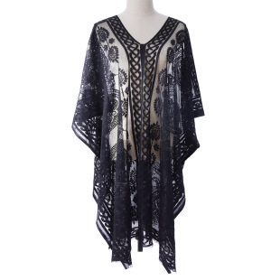 In-Stock New Pattern Blouse Cross-Border Popular Fashion Breathable High-End Versatile Transparent Sexy Sun Protection Shirt