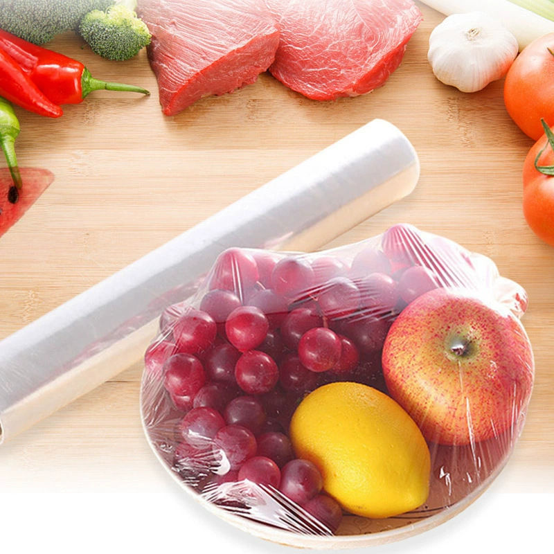 Punto de ruptura PE película de embalaje de arroz verde para llevar película de embalaje doméstica de rollo resistente a altas temperaturas fábrica de grado alimenticio venta directa