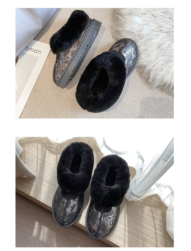 plus velvet bright surface flat-bottomed Snow boots nihaostyles clothing wholesale NSCSX93354