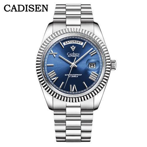 CADISEN 8185 watch log type men's automatic mechanical watch sapphire glass waterproof watch