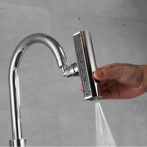 Kitchen faucet extender, anti-splash gadget, universal connector, rotatable aerator, three-stage pressure-boosting rain shower head