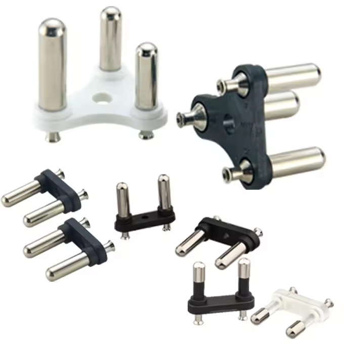 印度头(环保认证 印度头内架  ac插头端子 两极插头支架)