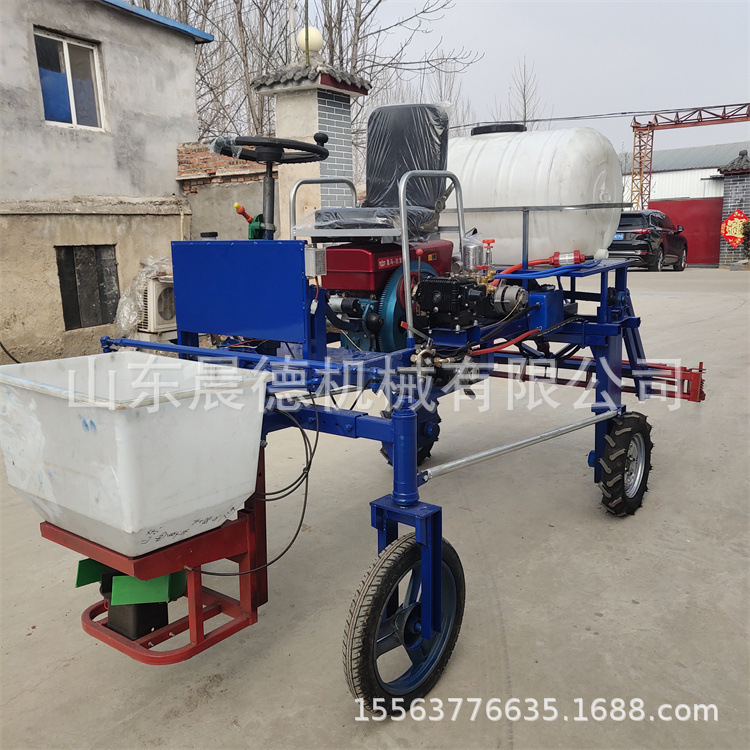 麦田大容量自走式打药机 宽幅小麦玉米喷药机
