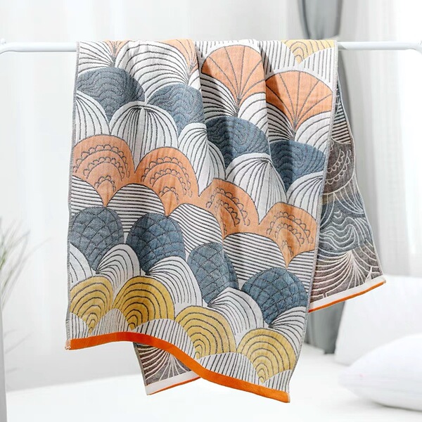 Gauze soft comfortable beach ethnic bath towel solar-powered