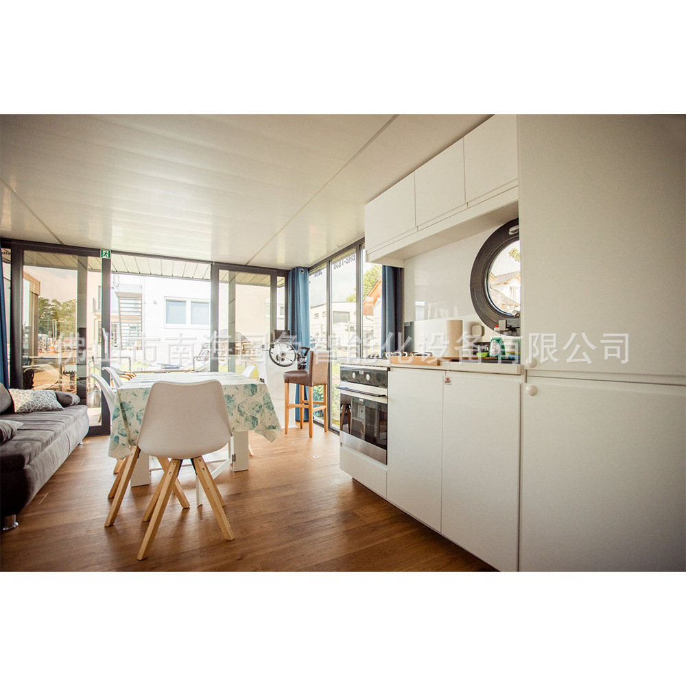 Exportar villa de agua, casa flotante, casa de familia, habitación de cápsula espacial, río, lago, hotel de agua, casa móvil inteligente para toda la casa