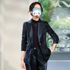 金丝绒西装外套女2025秋冬新款气质职业装休闲感西服套装气质优雅