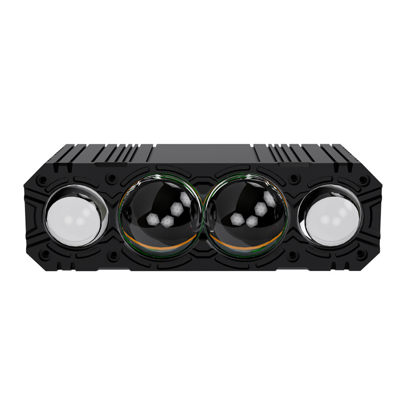 Foco de motocicleta matriz impermeable 4 grupos de luz super brillante para adaptarse a una variedad de modelos de faro de luz intensa de largo alcance de la red de automóviles