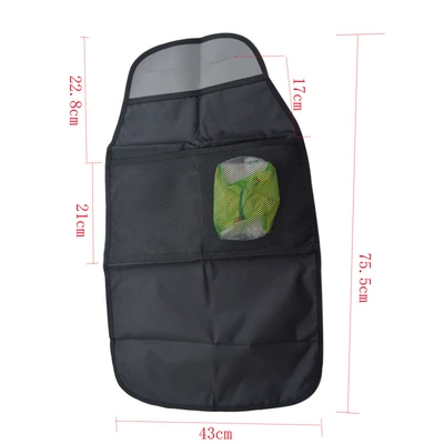 Anti-Dirty, Anti-Wear Kick Pad, Chair back anti-kick pad - one-pack-of-single-layer-space-leather-two-pockets