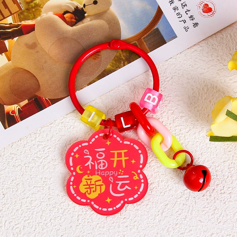 Brand creative acrylic protective amulet, keychain, transparent pendant, bag decoration, decorations