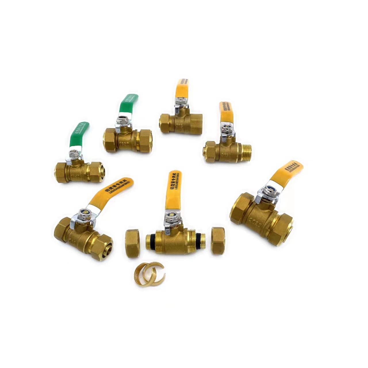 4 точки PPR труба медный шаровой кран 1216 алюминиевая пластиковая труба шаровой кран 6 точек 1620 клапан Солнечный водонагреватель аксессуары оптом