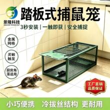 景隆家居日用单开门踏板式笼子捕鼠笼诱捕器批发逮耗子捕鼠器笼子