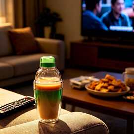 透明塑料雪克杯密封防漏设计家用健身奶昔摇杯奶茶制作手摇杯