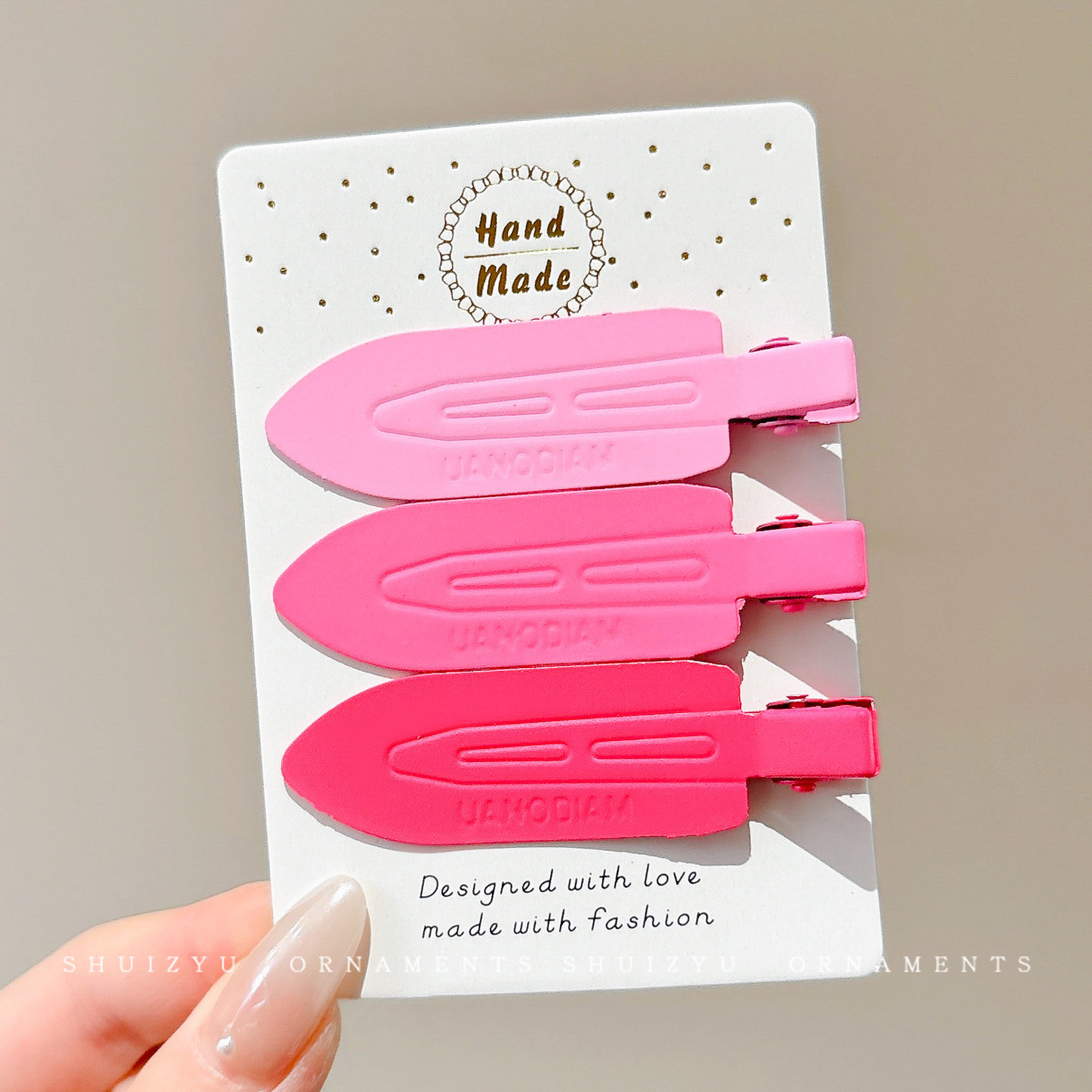 6# pink color-three pieces 7cm
