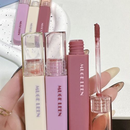 MUGE LEEN Romantic Collector Lip Glaze Powder Mist Matte Matte Low Saturation Light Face Whitening Lip Glaze