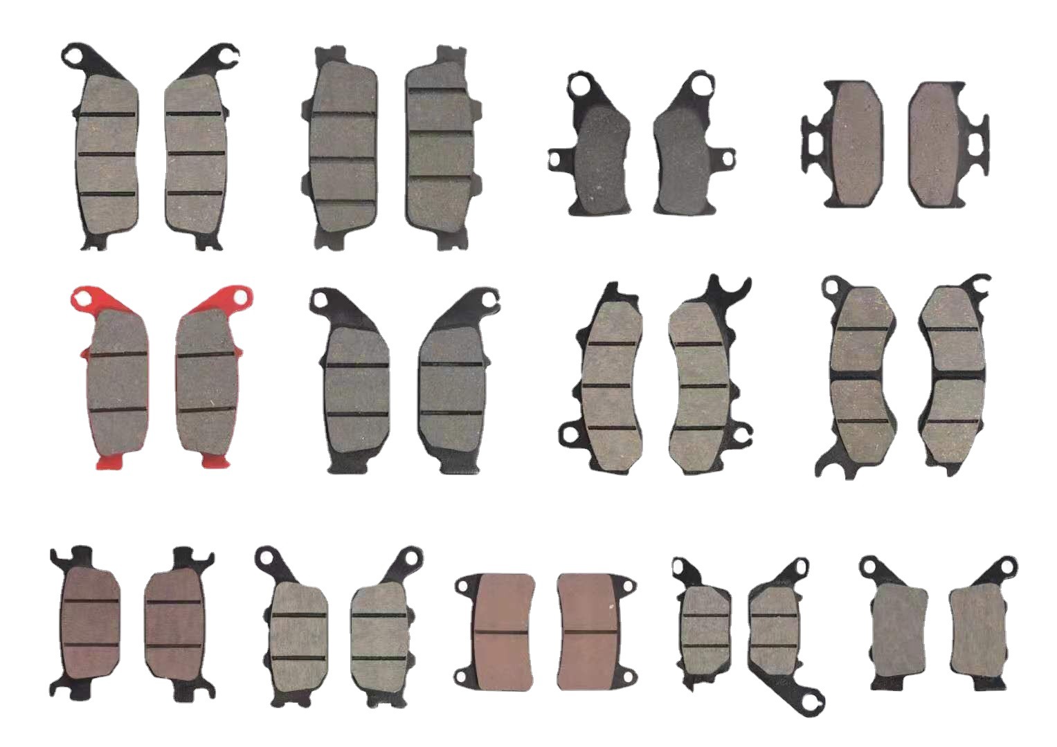 Tablero de freno para automóviles eléctricos CBX125 tipo general semimetálico semimetálico sin amianto tablero de freno doble tablero de freno