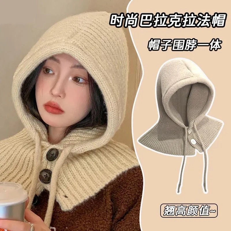 새해 레드 BALACLAVA 여성 겨울 따뜻한 사이클링 올인원 모자 2024 새로운 방풍 및 콜드 풀오버 모자