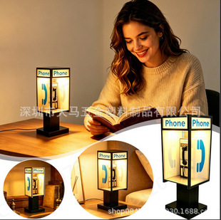 ���R�d Retro Vintage Tall Phonebooth Lamp�Ԓ̨ͤ���b�ҹ��