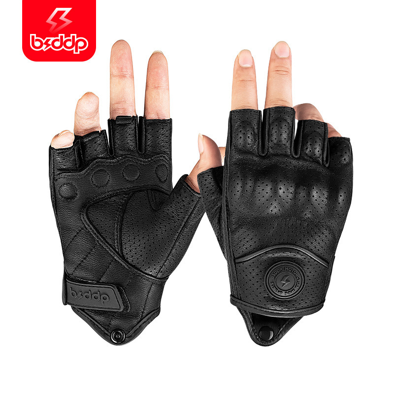 Nuevos guantes de piel de oveja para motocicleta, carreras de verano transpirables, motocicletas todoterreno, deportes al aire libre, ciclismo, antideslizante y anticaída