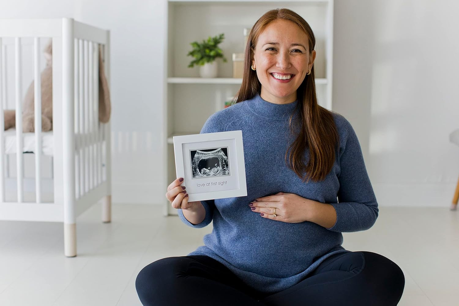 Exportación a Europa y América tablero de densidad marco de fotos B-ultrasonido foto madre y bebé producto recuerdo regalo marco de fotos