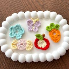 クロスボーダーアマゾン手織り韓国ウールカラーフラワーボタンセット衣類アクセサリー漫画かわいい