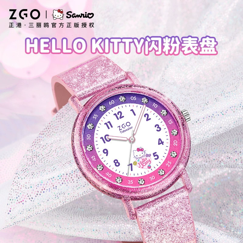 Санрио, hello kitty, часы, кварцевые часы, для средней школы, подарок на день рождения