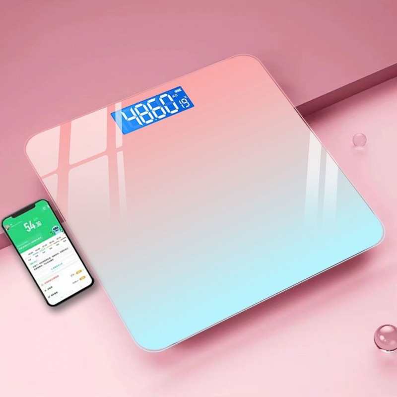 Gradient pink bluetooth smart scale✦☆