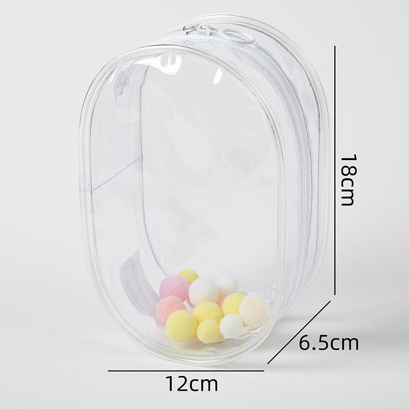 周可可透明pvc10cm娃包圆形15cm拉布布斜跨外出遛娃包轻便款定制|undefined