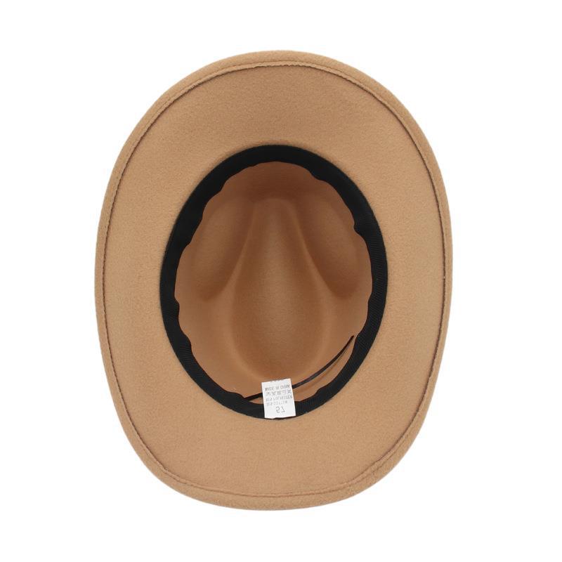 All Seasons Season Unisex Gender Ethnic Style Style Curved Eaves Rim Unisex Ethnic Style Horns Curved Eaves Felt Hat
