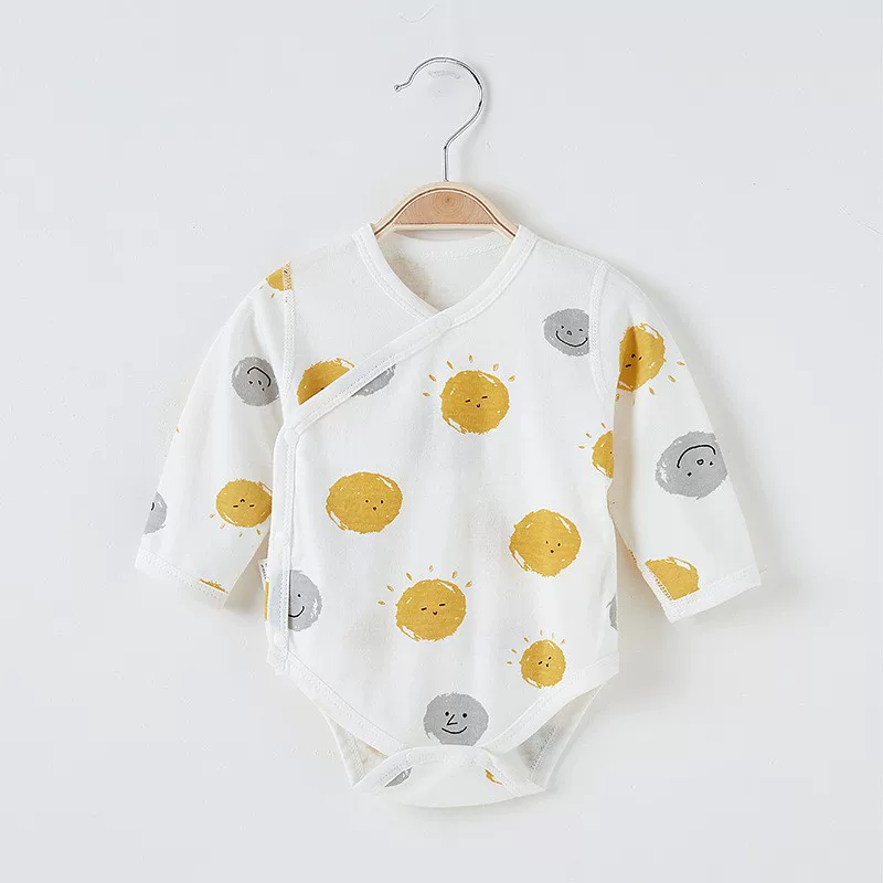 Children's demi-season thermal underwear, bodysuit, thin cotton autumn long-sleeve for new born for men and women girl's