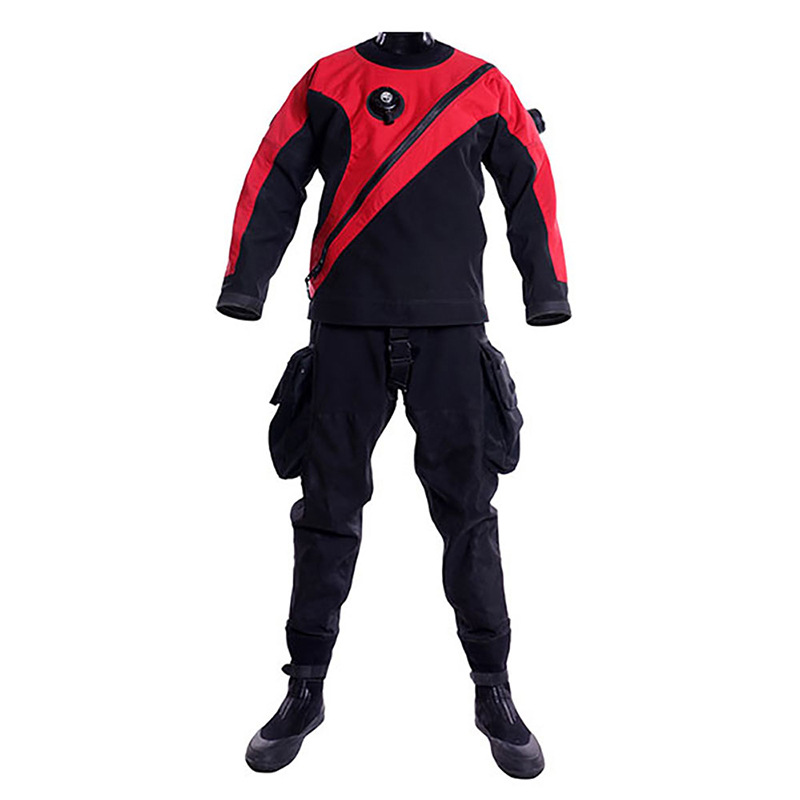HOTDIVE ropa seca de buceo tecnología de traje de neopreno seco ropa seca de buceo traje de neopreno resistente al desgaste equipo de escafandra