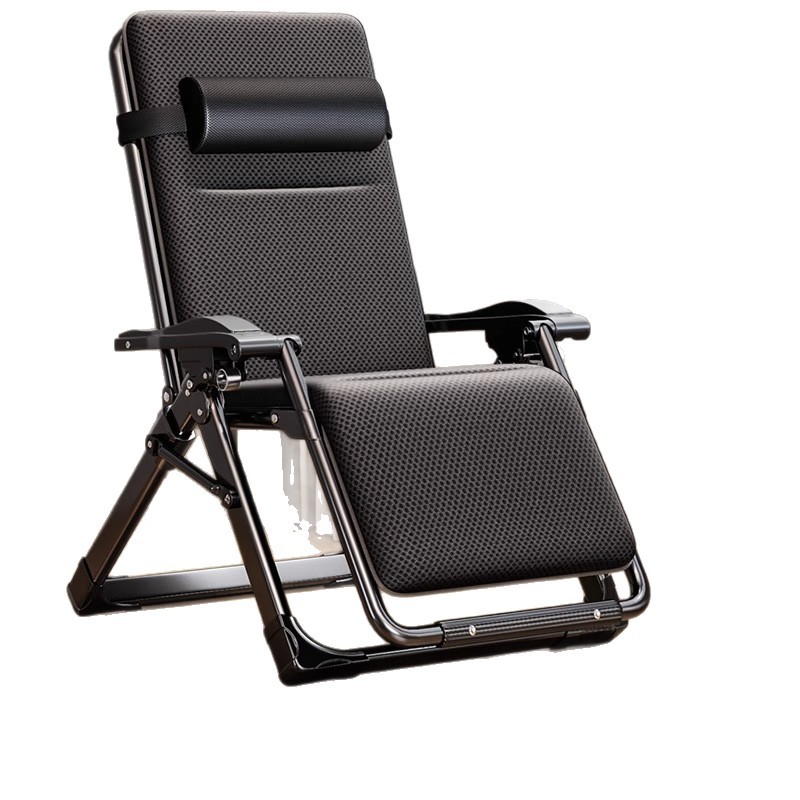 Silla reclinable plegable 2025, nueva cama de almuerzo para sentarse y dormir, balcón de oficina para el hogar, silla reclinable con respaldo casual para personas mayores