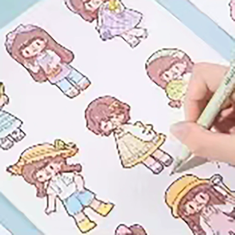 Mixed cute book with stickers, DIY