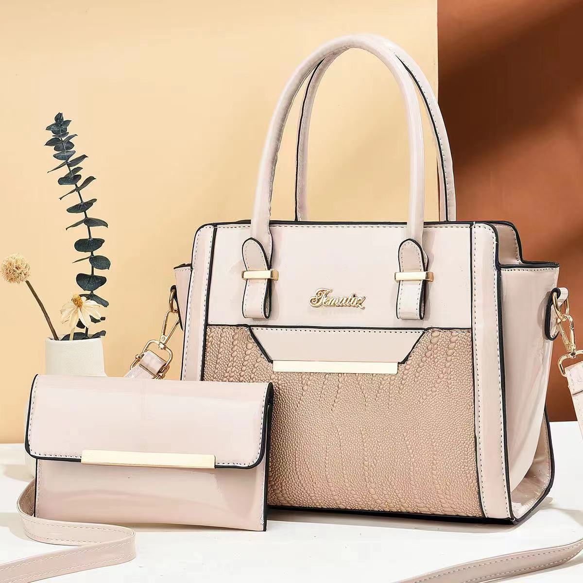 [Bolsos de mujer transfronterizos] bolsos de hombro casuales de mujer 2025, nuevos bolsos de mujer de gran capacidad, bolsos de moda de piel brillante