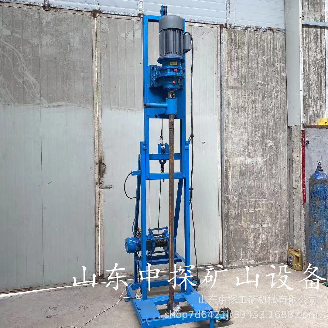 全自动升降打井机 单人操作家用大口径水井钻机 可选配大功率电机