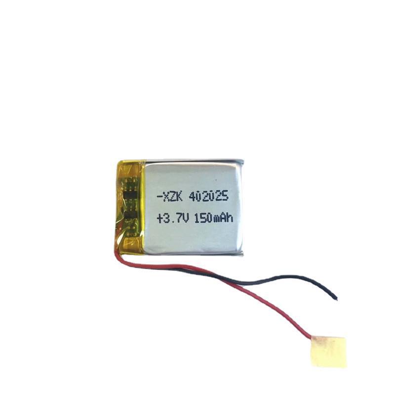 402025 3.7V 150MAH蓝牙音箱智能穿戴手表等数码聚合物锂电芯厂