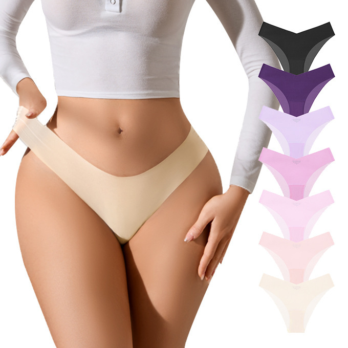 人気の海外向け女性用下着、純粋な魅力のローウエスト、大きいサイズ、ワンピース型、シームレス、通気性、軽量、速乾性、フィットネス、ブラジリアンショーツ|undefined