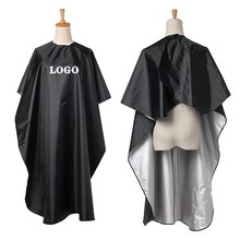 焗油围布涂银防水染发围布不沾发可伸手理发服工具美发用品发廊用