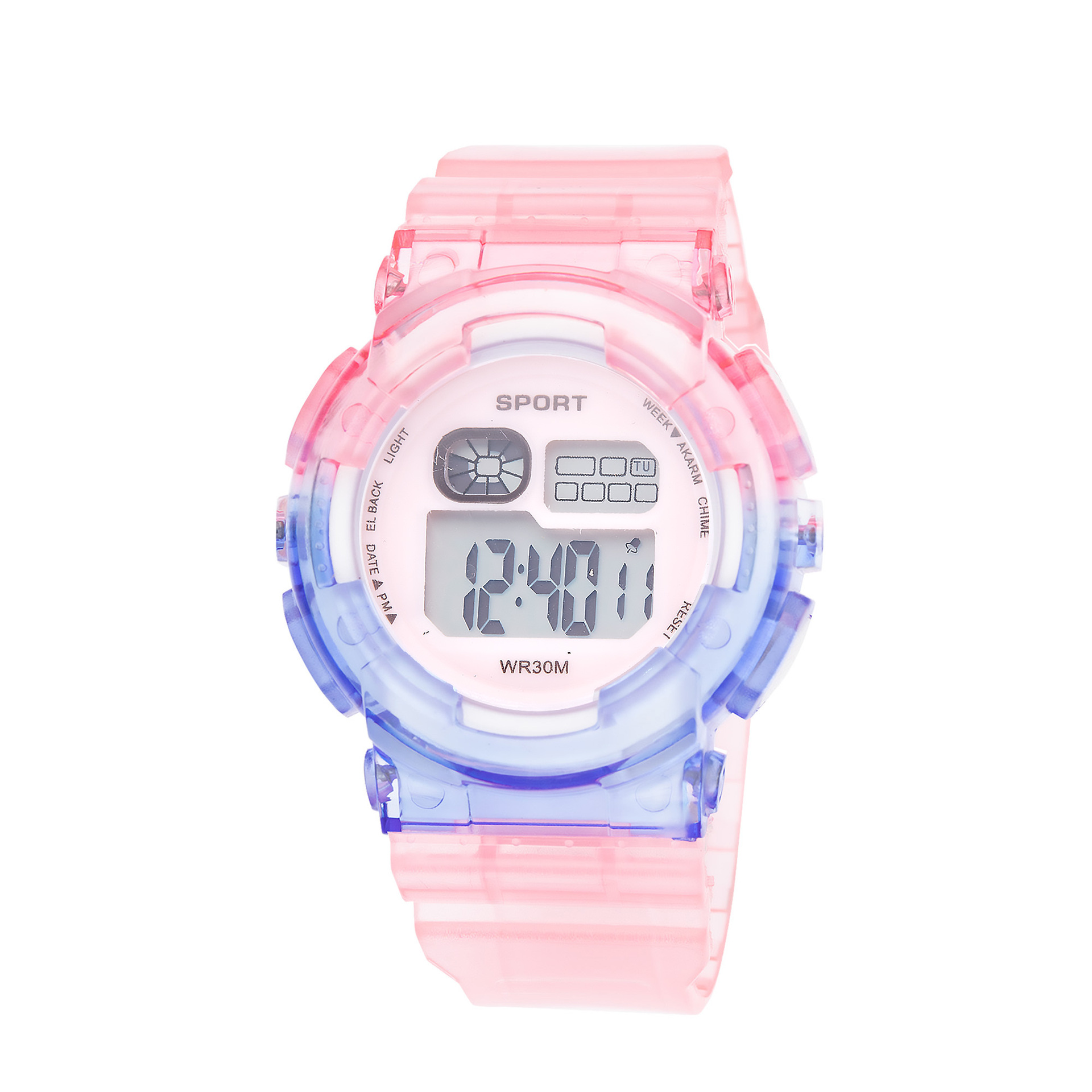 Nuevo reloj infantil colorido, reloj electrónico para estudiantes, reloj electrónico luminoso multifuncional estilo universitario