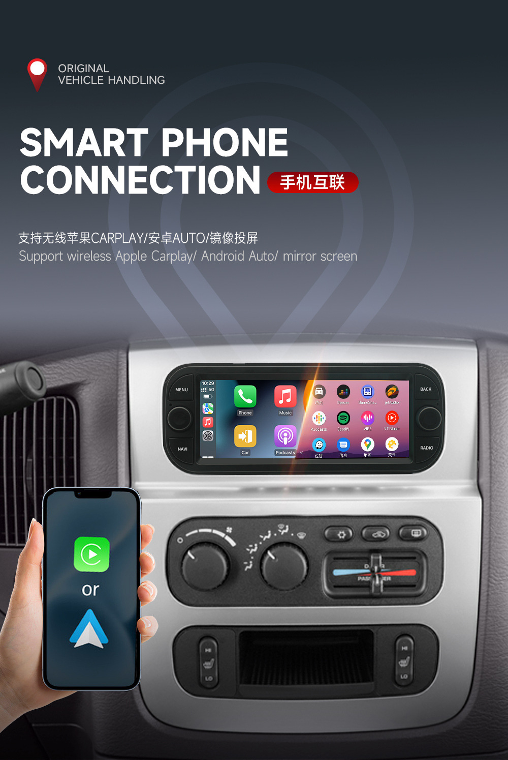 Suitable for Jeep, Dodge, Chrysler Grand Voyager 2012 Model Navigation All-In-One Car Gps Universal Model
