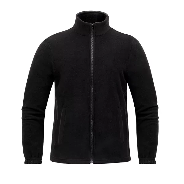 Men's Warm Casual Stand Collar Cross-Border Zipper Jacket Knitted Polar Fleece Jacket