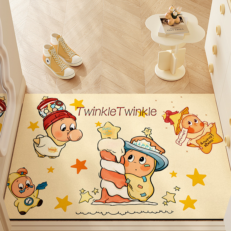 Starman Entrance Door Floor Mat Diatom Mud Water-Absorbent Non-Slip Carpet Home Entrance Door Stain-Resistant Foot Mat Wholesale